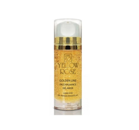 Гелева маска для обличчя із золотом Golden Line Face Radiance Gel Mask Yellow Rose, 100 мл 
