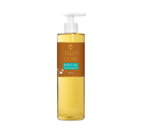Масажна олія зі східними спеціями Body Massage Oil With Spicy Yellow Rose, 500 мл