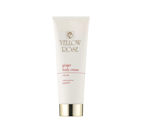 Масажний крем з імбиром Ginger Body Cream With Silk Golden Line Yellow Rose, 250 мл