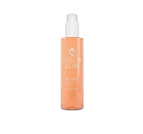 Очищуючий гель для сухої і чутливої шкіри обличчя Face Wash With Flowers Extracts Yellow Rose, 2...