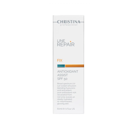 Антиоксидантний лосьйон для обличчя з SPF 50 Line Repair Fix Antioxidant Assist SPF 50 Christina, 60 мл