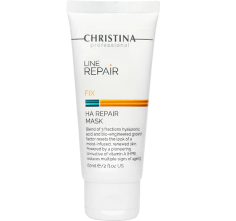 Відновлююча маска для обличчя з гіалуроновою кислотою Line Repair Fix HA Repair Mask Christina, 60 мл