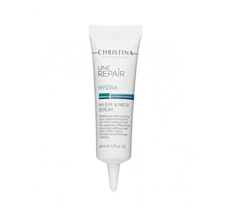 Сироватка для шкіри навколо очей і шиї з гіалуроновою кислотою Line Repair Hydra HA Eye & Neck Serum Christina, 30 мл