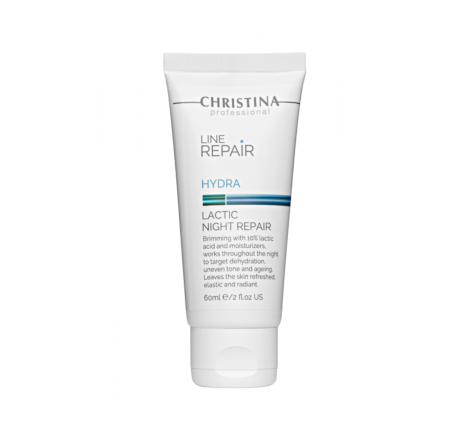 Крем для обличчя 'Нічне відновлення' з молочною кислотою Line Repair Hydra Lactic Night Repair Christina, 60 мл