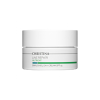Денний крем для обличчя SPF 15 з бакучіолом Line Repair Nutrient Bakuchiol Day Cream SPF 15 Сhristina, 50 мл