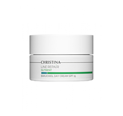 Денний крем для обличчя SPF 15 з бакучіолом Line Repair Nutrient Bakuchiol Day Cream SPF 15 Сhristina, 50 мл