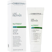 Скраб для обличчя із целюлозою деревинною Line Repair Nutrient Wood Pulp Scrub Christina, 75 мл