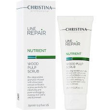 Скраб для обличчя із целюлозою деревинною Line Repair Nutrient Wood Pulp Scrub Christina, 75 мл