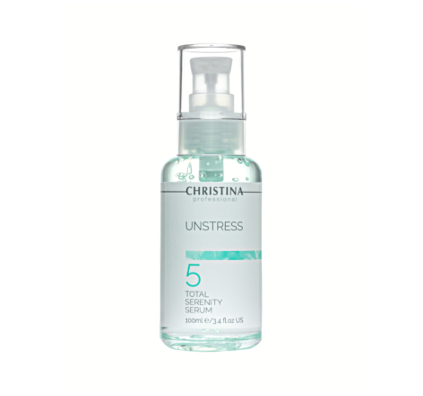 Заспокійлива сироватка для обличчя 'Тоталь' (крок 5) Unstress Total Serenity Serum Christina, 100 мл