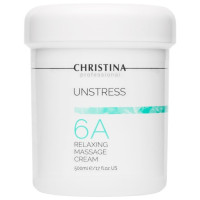 Розслабляючий масажний крем для обличчя і тіла (крок 6а) Unstress Relaxing Massage Cream Christina, 500 мл