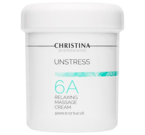 Розслабляючий масажний крем для обличчя і тіла (крок 6а) Unstress Relaxing Massage Cream Christina, 500 мл            