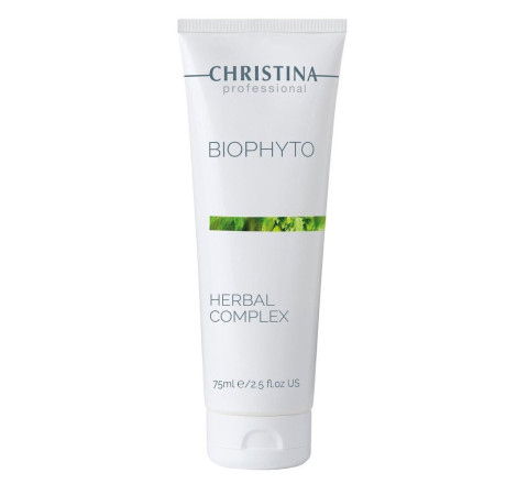 Полегшений рослинний пілінг для обличчя Bio Phyto Herbal Complex Christina, 75 мл 