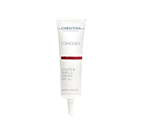 Крем для обличчя з тонуючим ефектом з SPF 20 Comodex Cover & Shield Cream SPF 20 Сhristina, 30 мл