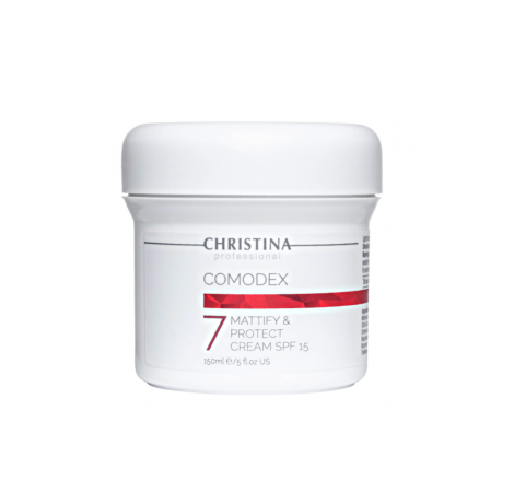 Матуючий захисний крем для обличчя SPF 15 (крок 7) Comodex Mattify & Protect Cream SPF 15 Christina, 150 мл