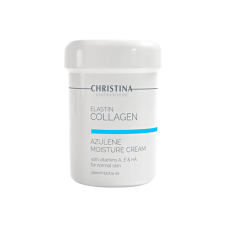 Поживний азуленовий крем з колагеном і еластином для обличчя Elastin Collagen Azulene Moisture Cream with Vit. A, E & HA Christiina, 250 мл