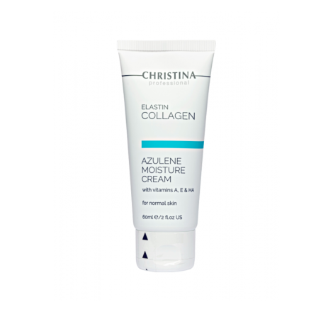 Поживний азуленовий крем з колагеном і еластином для обличчя Elastin Collagen Azulene Moisture Cream HA Christina, 60 мл