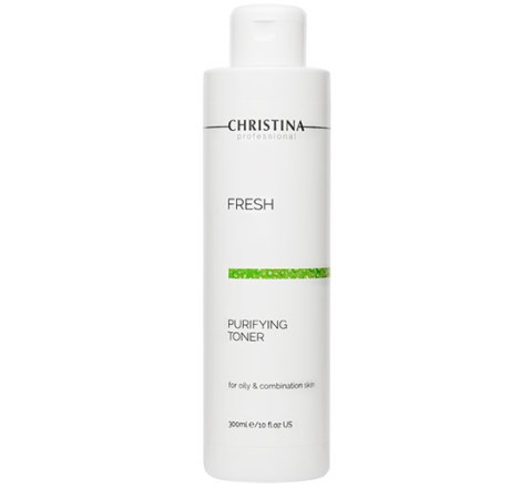 Очищуючий тонік з лемонграсом для жирної шкіри обличчя Fresh Purifying Toner For Oily Skin With Lemongrass Christina, 300 мл