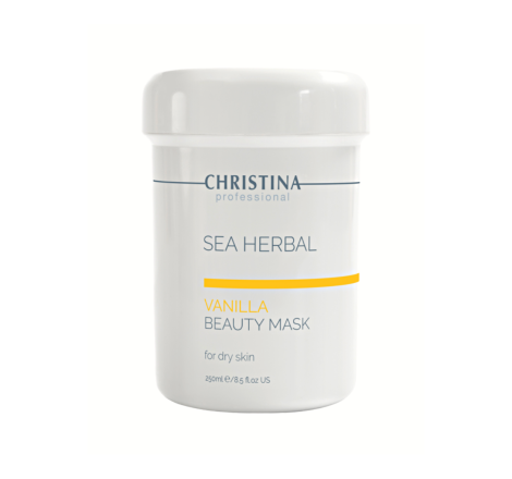 Ванільна маска краси для сухої шкіри обличчя Sea Herbal Beauty Mask Vanilla Christina, 250 мл