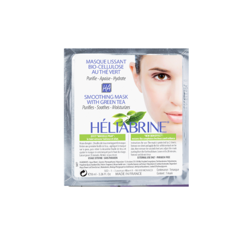 Заспокійлива маска з екстрактом зеленого чаю Smoothing Mask With Green Tea Heliabrine, 8 мл