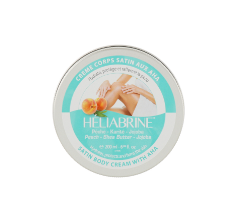 Крем для тіла Сатін з екстрактом персика та каротином Satin Body Cream With AHA Heliabrine, 200 мл