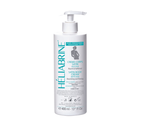 Крем для тіла Сатін з екстрактом персика та каротином Satin Body Cream With AHA Heliabrine, 400 мл