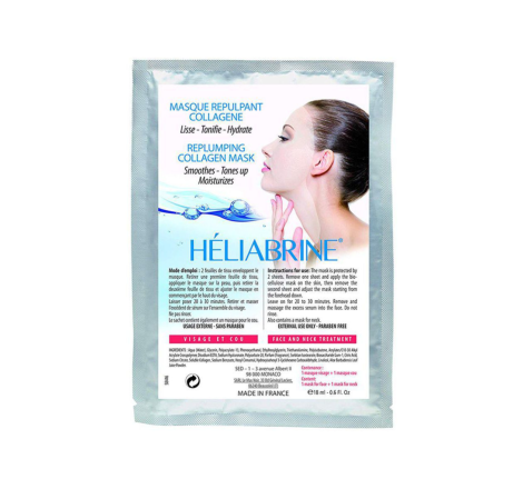 Біоцелюлозна маска-заповнювач зморшок для обличчя Replumping Collagen Mask Heliabrine, 18 мл