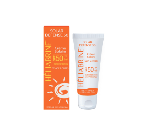 Сонцезахисний крем для обличчя та тіла Solar Defense SPF-50 Heliabrine, 75 мл