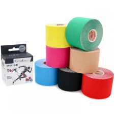 Кінезіологічний тейп для тіла Kinesio Tape Standart Тейп Kindmax, 5м х 5 см (Різні кольори)