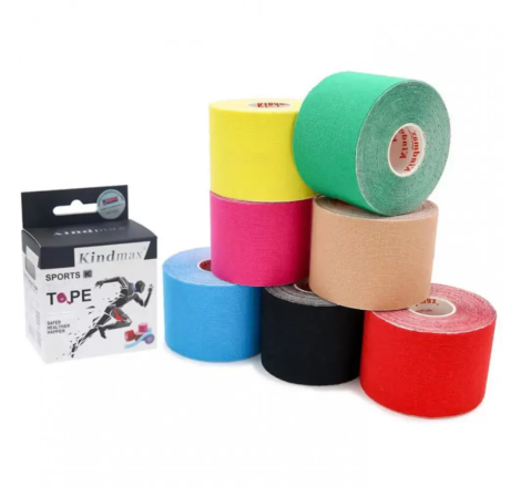 Кінезіологічний тейп для тіла Kinesio Tape Standart Тейп Kindmax, 5м х 5 см (Різні кольори)