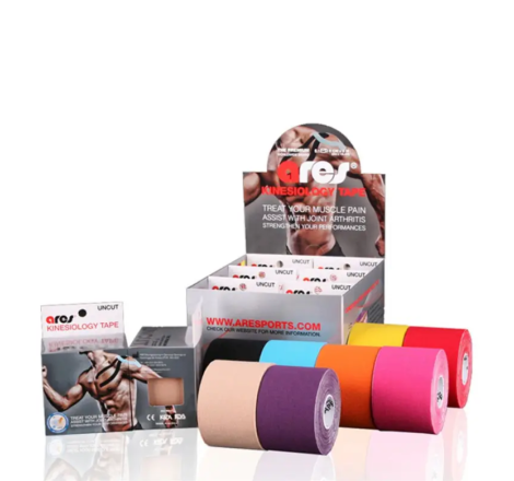 Кінезіологічний тейп для тіла Kinesio Uncut Tape Ares, 5м х 5 см