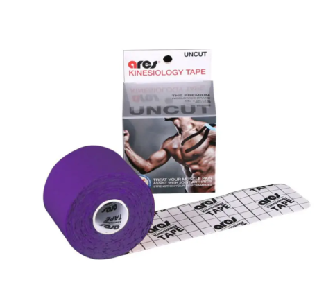 Кінезіологічний тейп для тіла Kinesio Uncut Tape Ares, 5м х 5 см