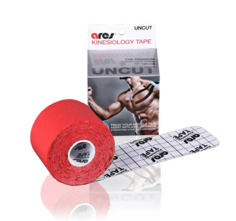 Кінезіологічний тейп для тіла Kinesio Uncut Tape Ares, 5м х 5 см