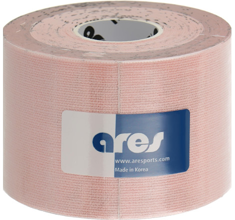 Еластичний кінезіологічний тілесний тейп Pink-Beige Gentle Ares Beauty Tape, 5м*5 см