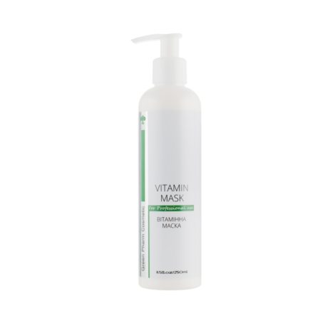 Вітамінна маска для обличчя Cosmetic Vitamin Mask Green Pharm, 250 мл