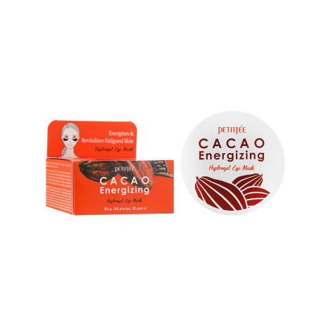 Гідрогелеві тонізуючі патчі під очі з екстрактом какао Cacao Energizing Hydrogel Eye Patch Petit...